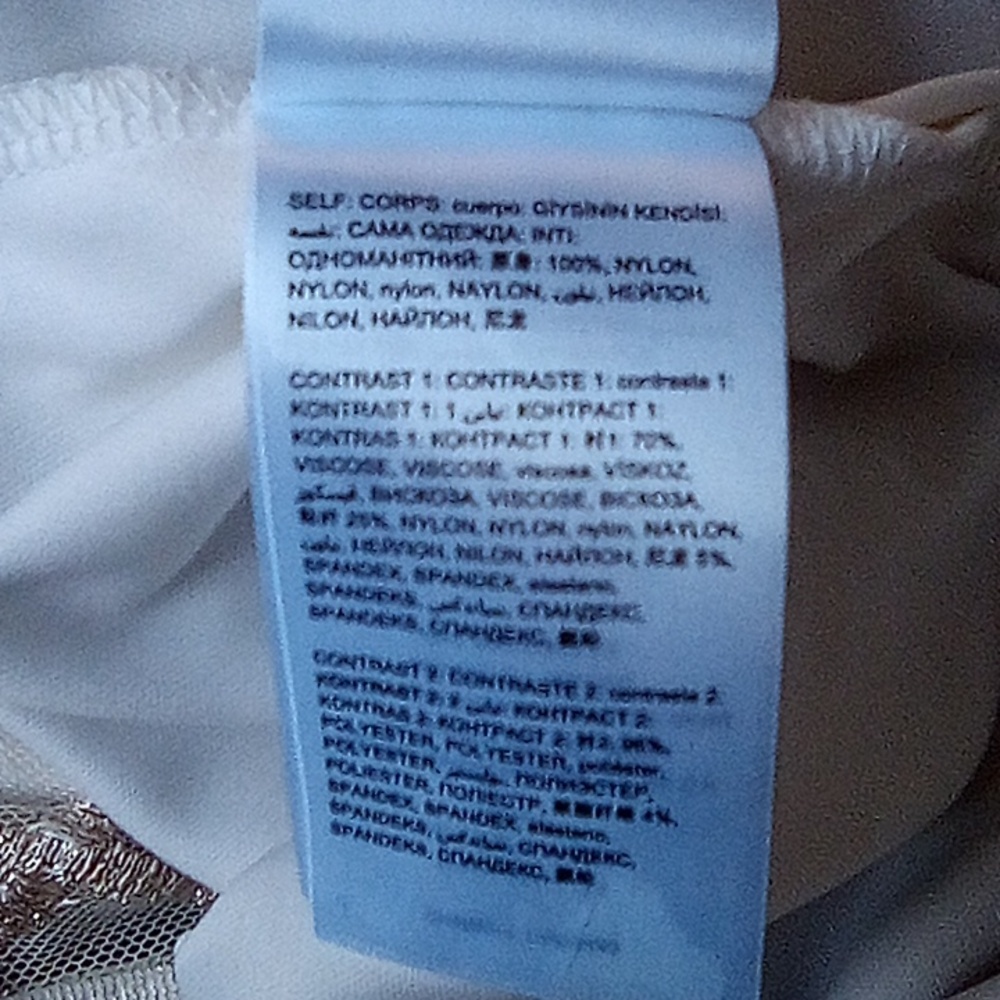 Bebe Fancy Party Cocktail Sheer Dress With Slip Lining . Size 10. - Picture 11 of 11